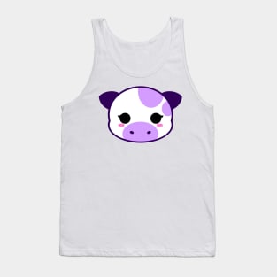 Cute Blueberry Milk Cow Tank Top